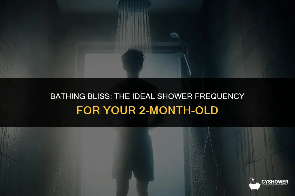 how often should i shower my 2 month old baby