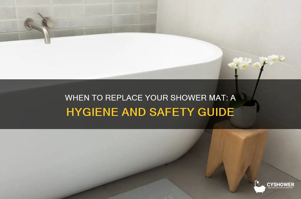 how often should you replace shower mat