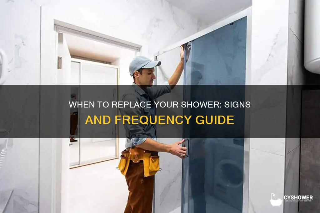 how often should you replace your shower