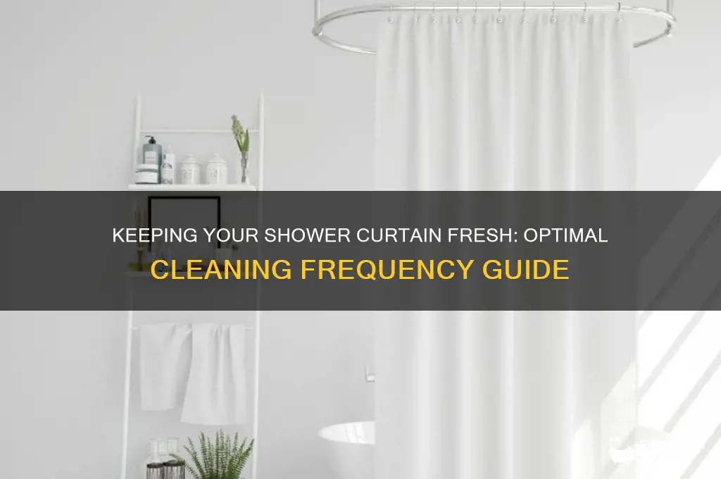 how often should you wash shower curtains