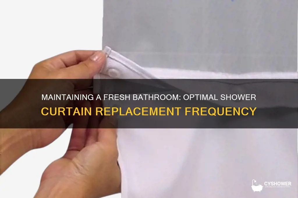 how often to change shower curtain