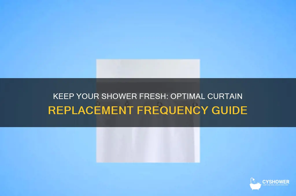 how often to change shower curtains