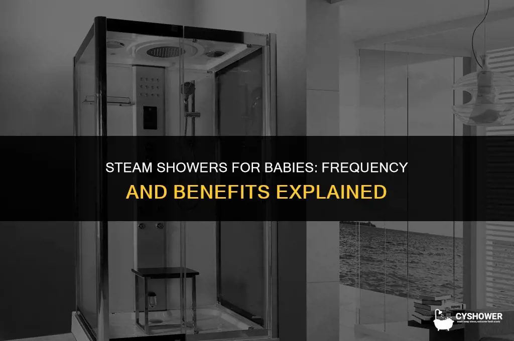 how often to do steam shower for baby