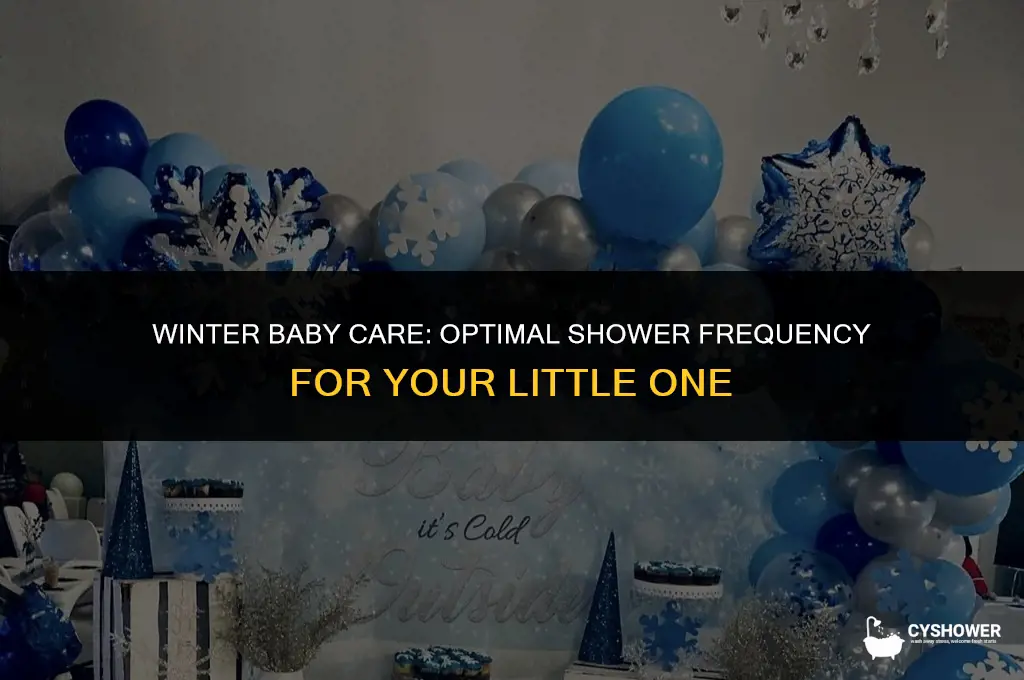 how often to shower baby in winter