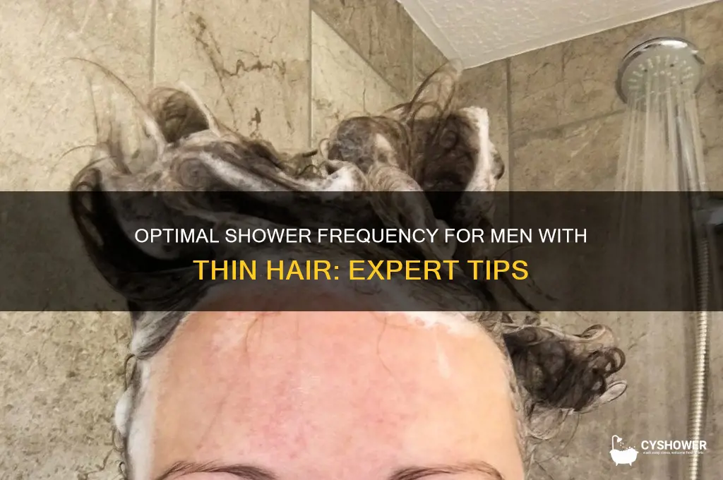 how often to shower for men with thin hair