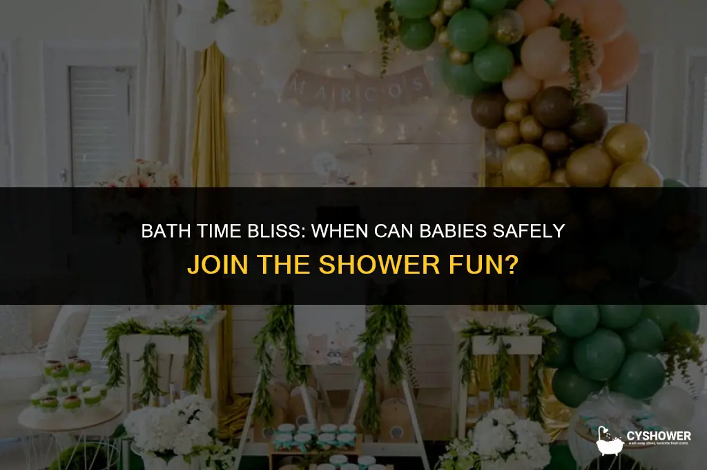 how old before a baby in the shower