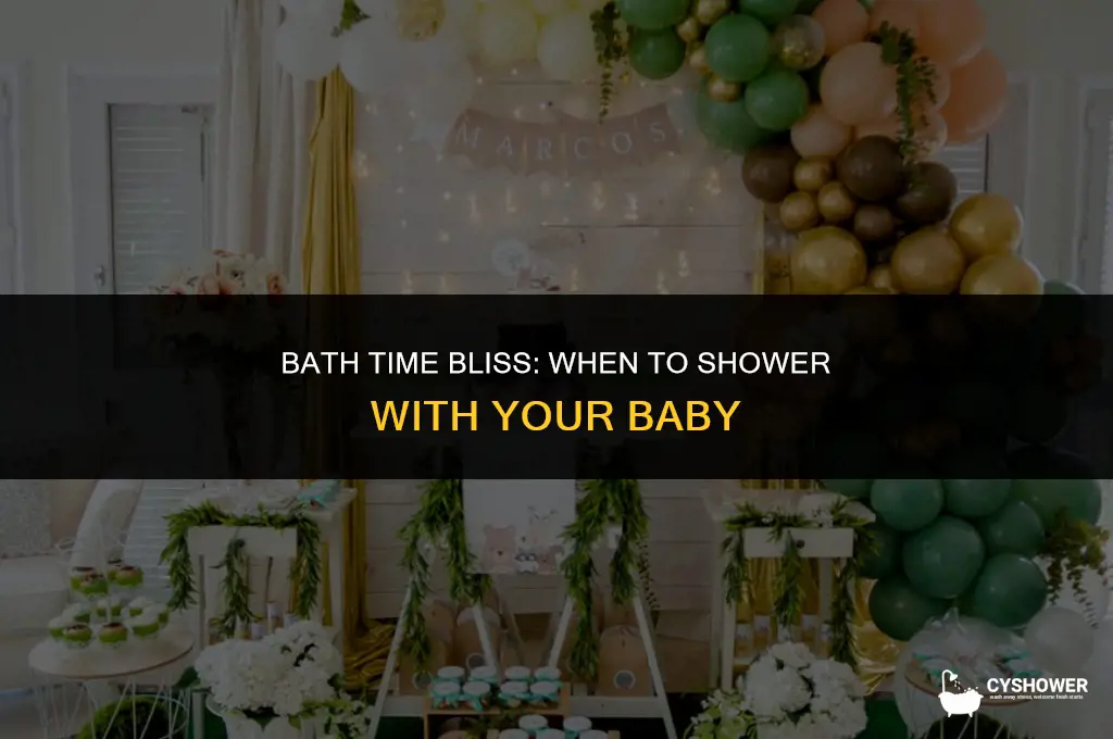 how old to shower with baby