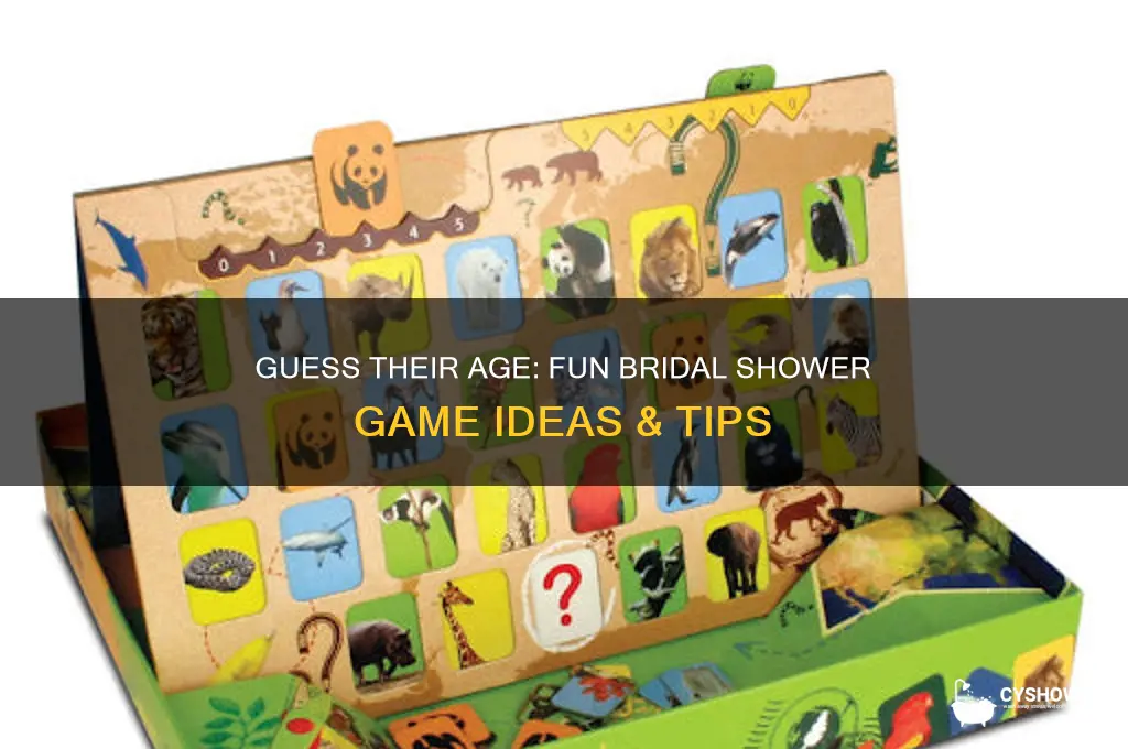 how old were they bridal shower game