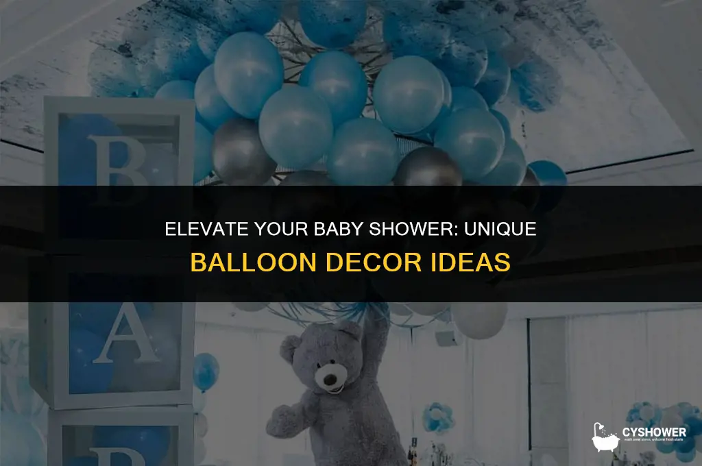 how original do baby shower balloons decorations