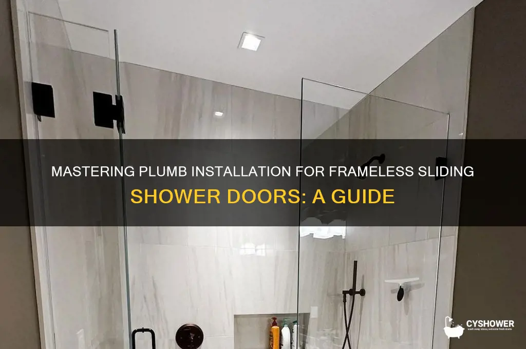 how plumb for frameless sliding shower doors