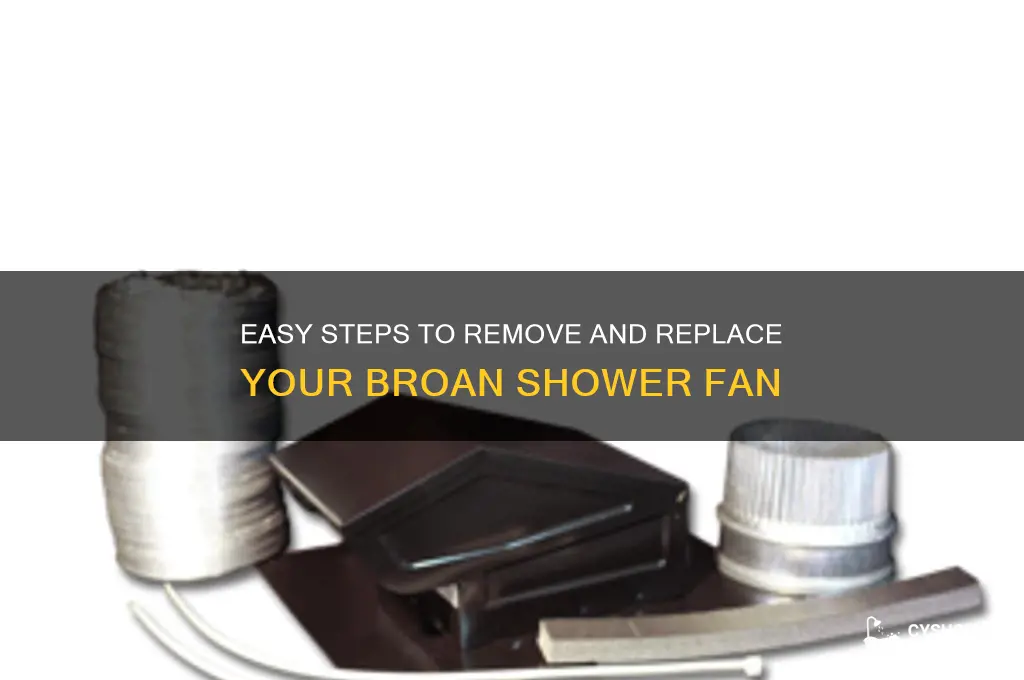 how remove broan shower fan