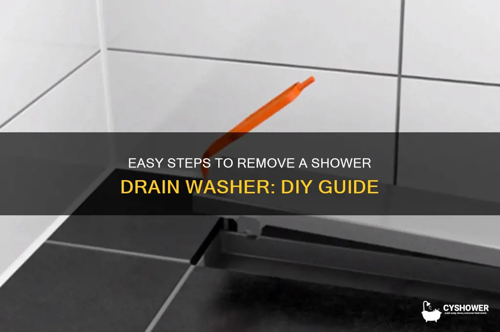 how remove shower drain washer