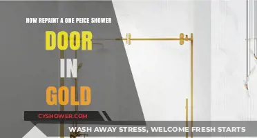 Transform Your Shower Door: Easy Gold Repainting Guide for One-Piece Units