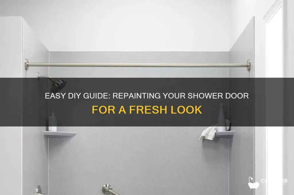 how repaint a shower door i