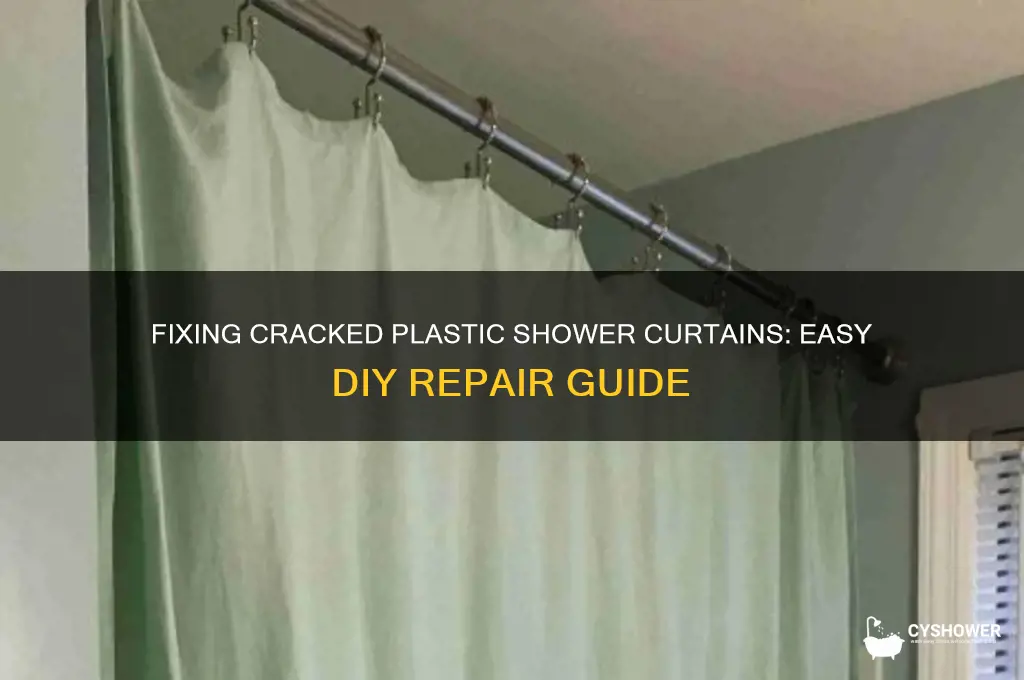 how repair crack in plastic shower curtain