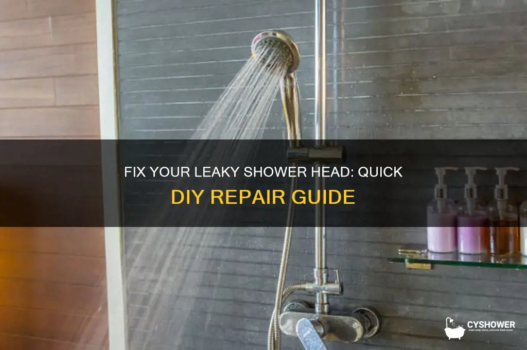 how repair drippibg shower head