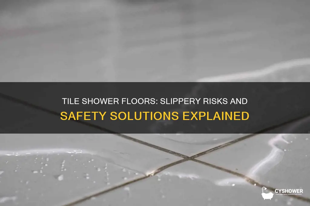 how risky are tile shower floor