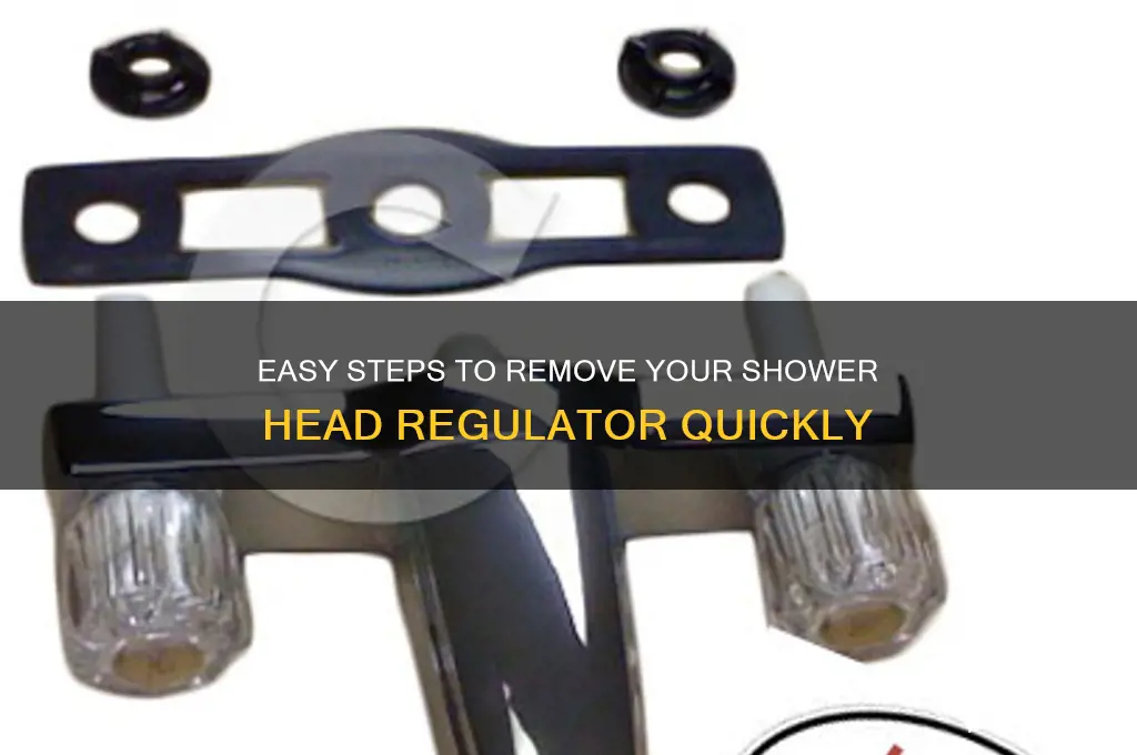 how ro remove shower head regulator