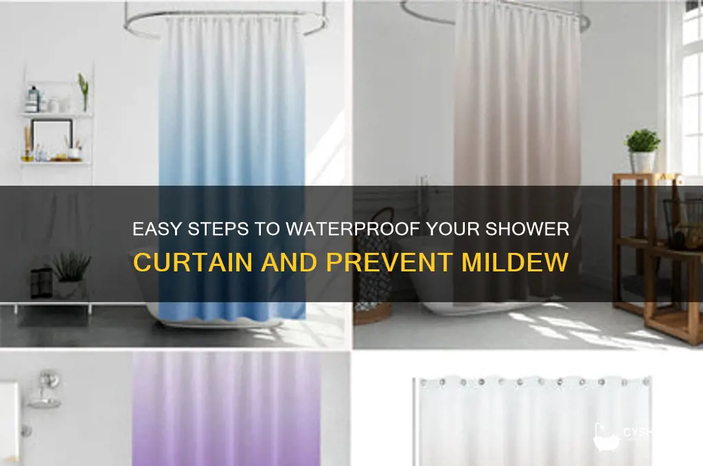 how ro waterproof a shower curtain
