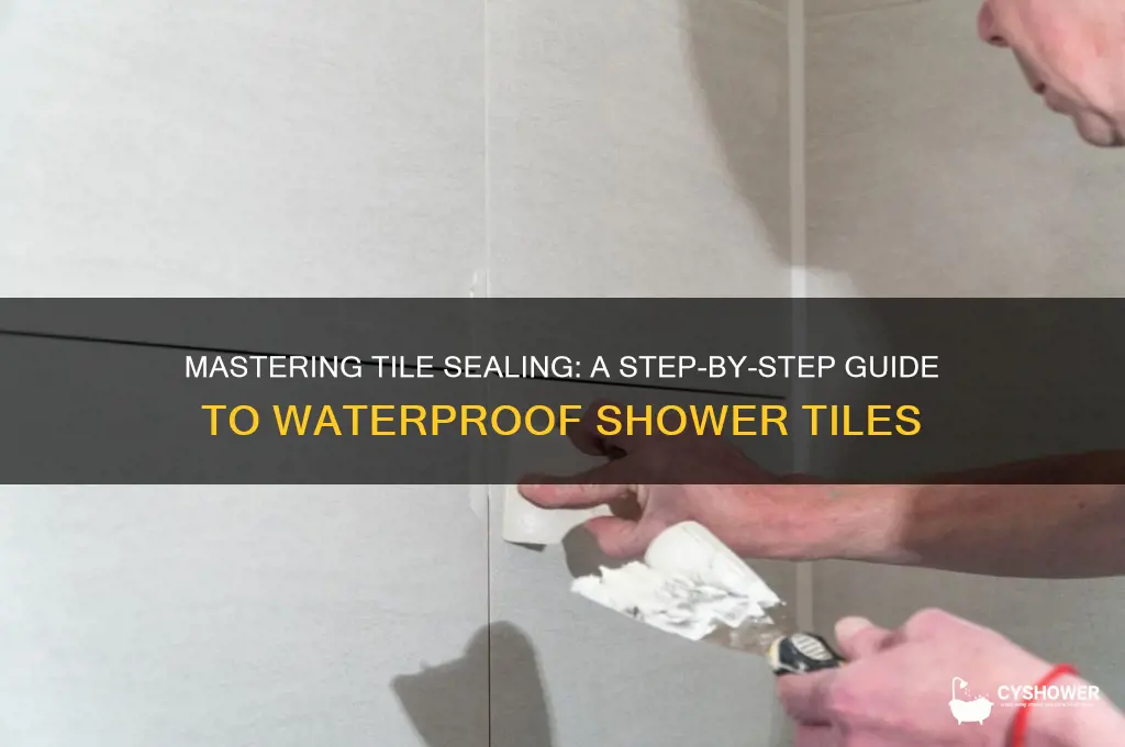 how seal shower tile