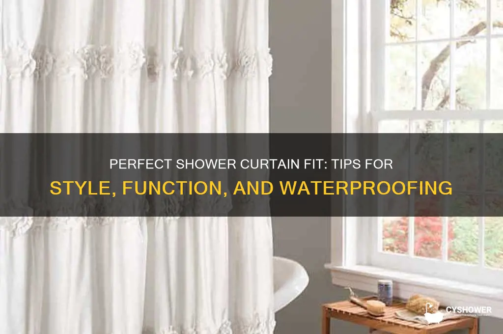 how should a shower curtain fit