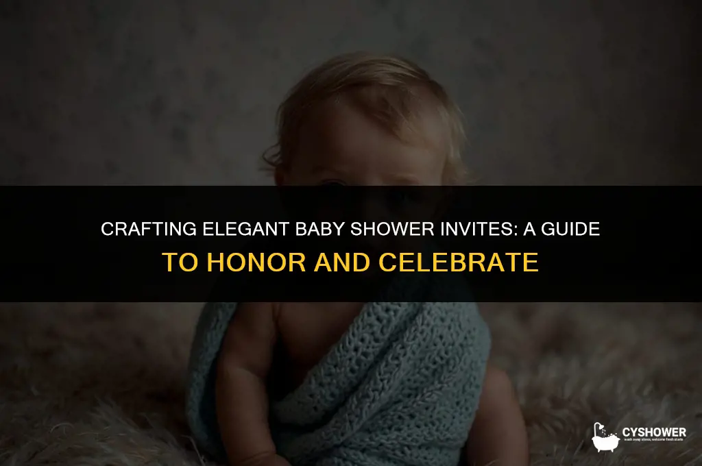 how should baby shower invites be worded to honor