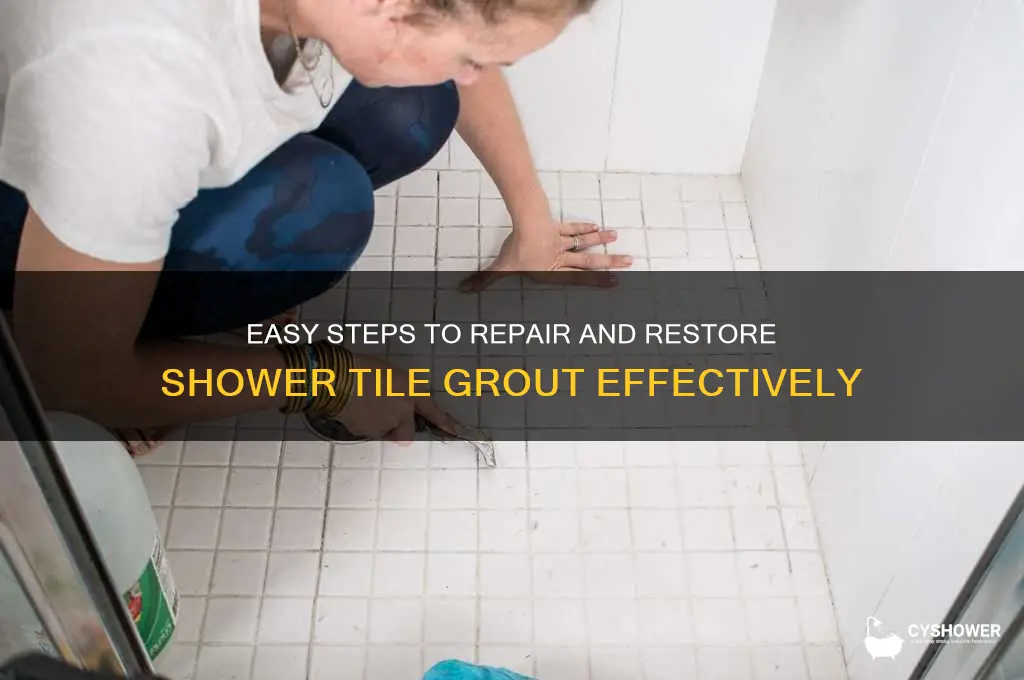 how should i repair shower tile grout