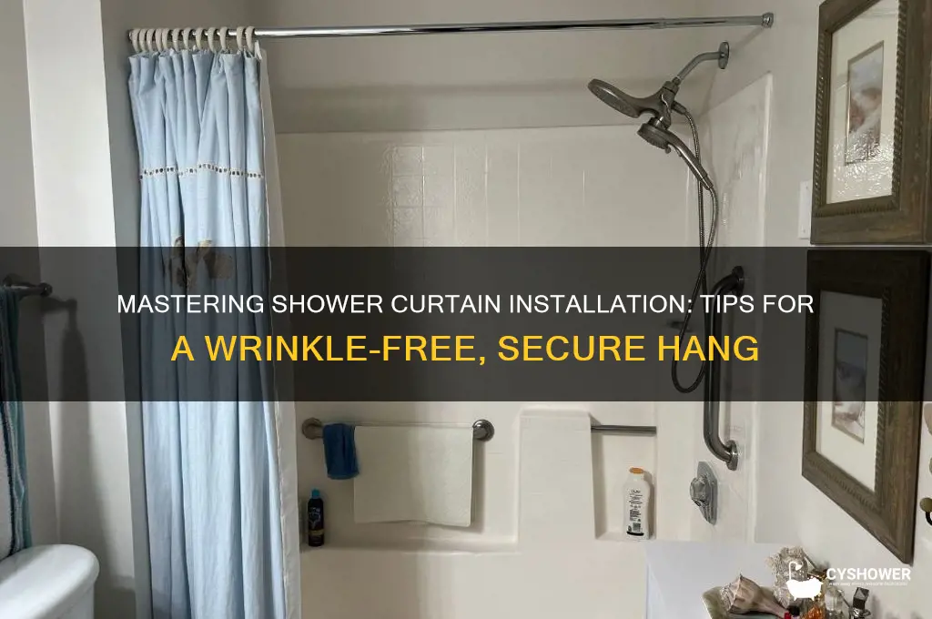 how should you hand a shower curtain