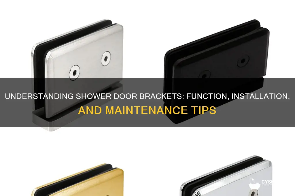 how shower door bracket work