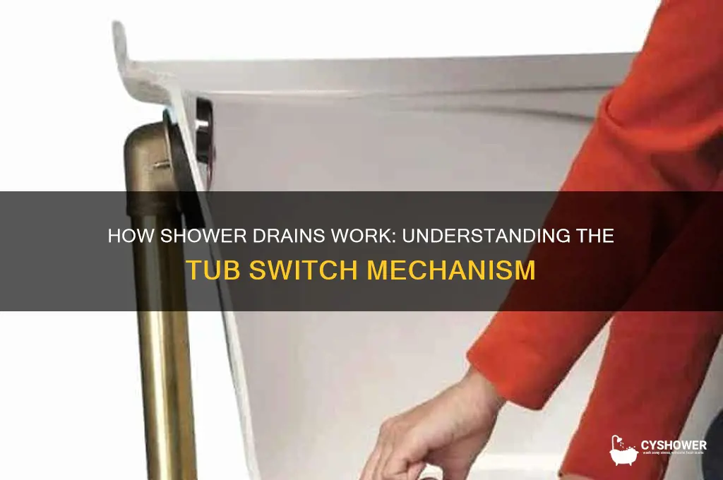 how shower drains work tub switch