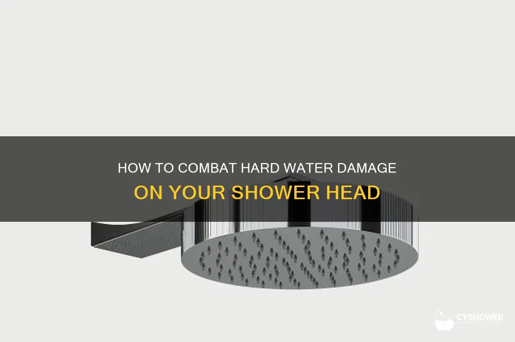 how shower head hard water