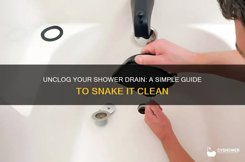how snake a shower drain