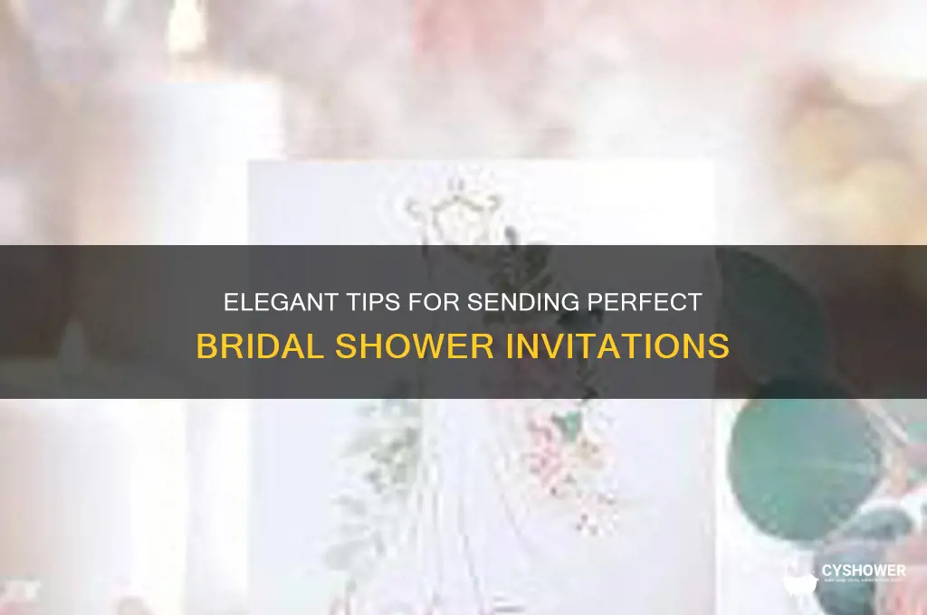 how so to send bridal shower invites