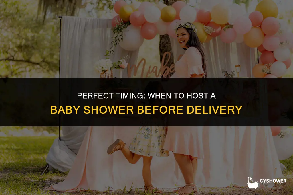 how soon before delivery baby shower