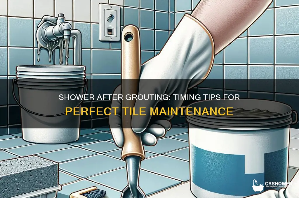 how soon can i shower after grouting
