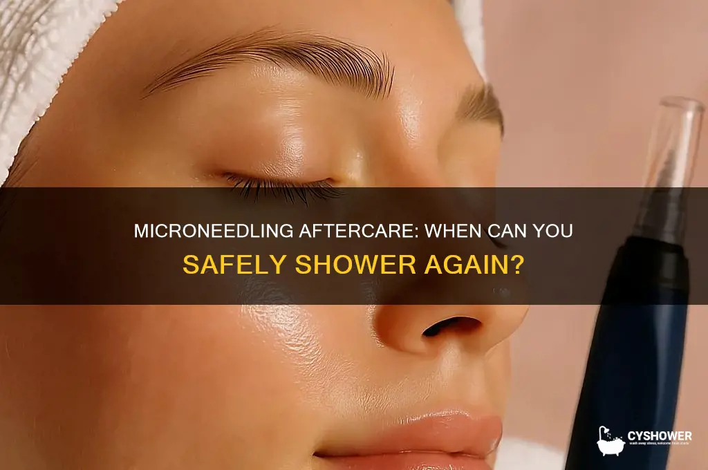 how soon can i shower after microneedling
