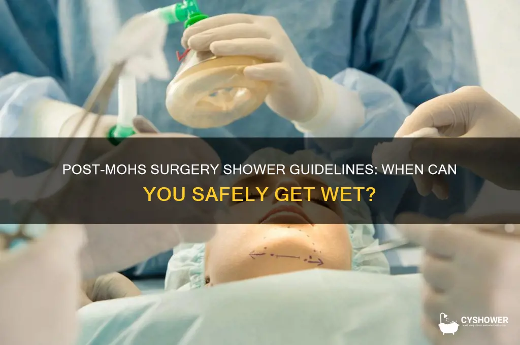 how soon can i shower after mohs surgery