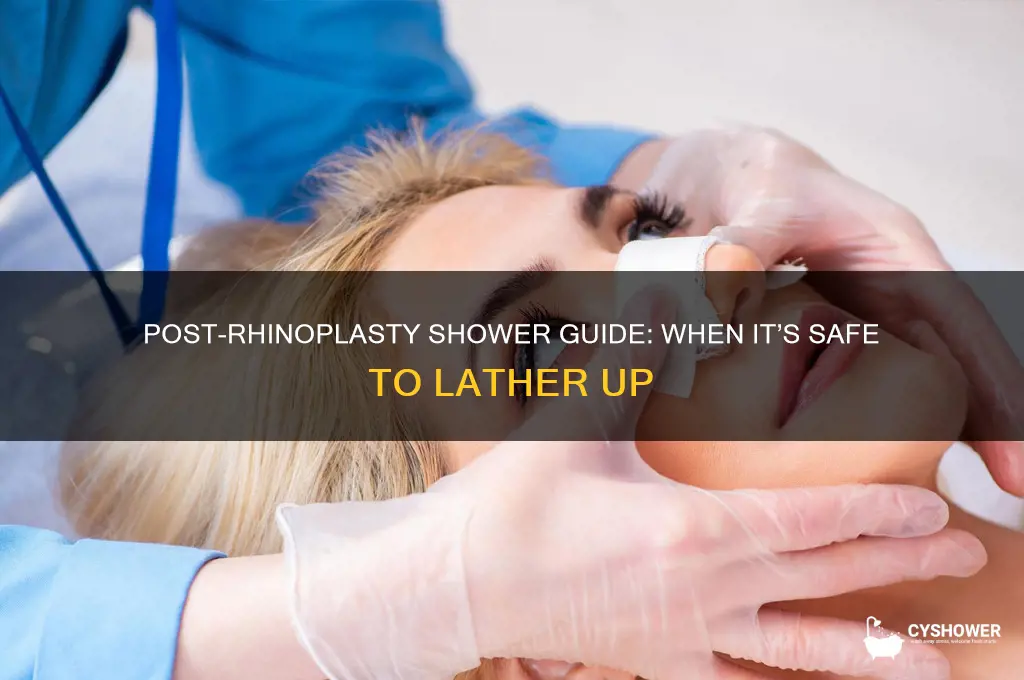 how soon can i shower after rhinoplasty