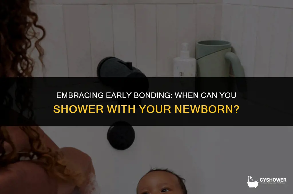 how soon can i shower with my baby
