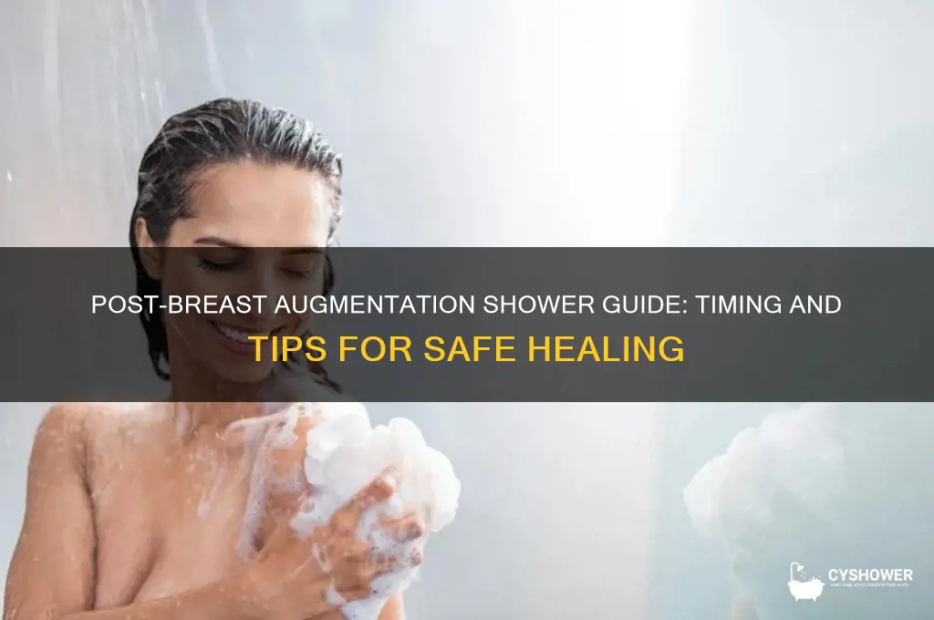 how soon can i take a shower after breast augmentation