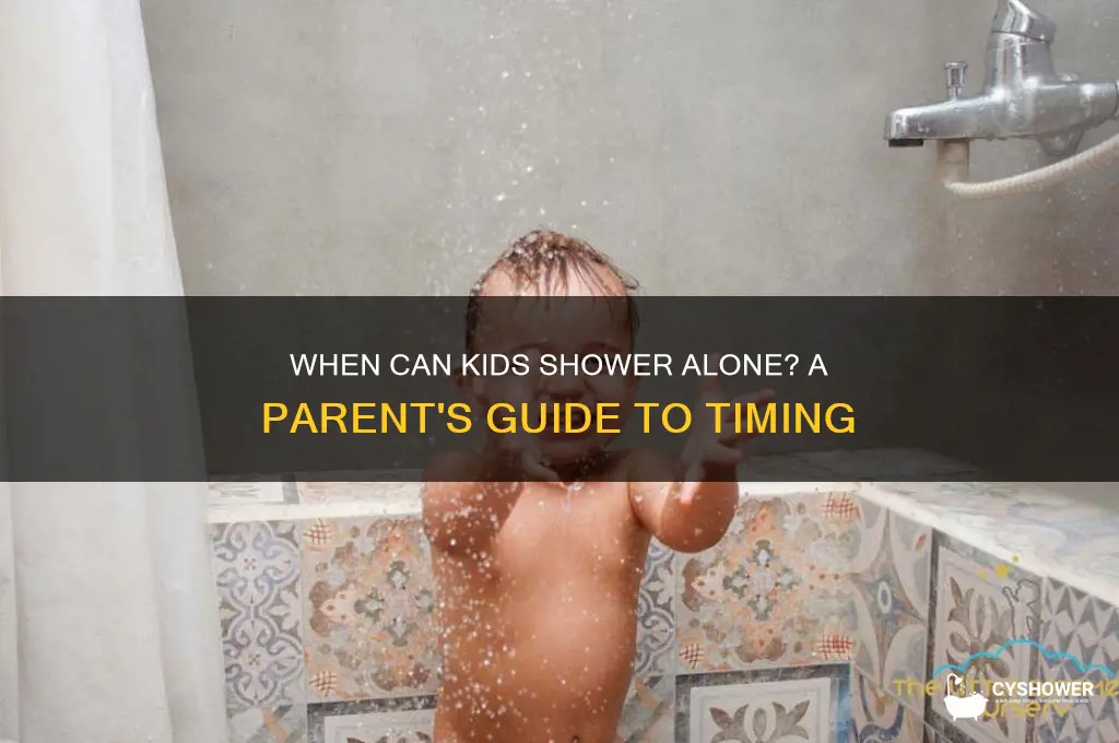 how soon can kids take a shower