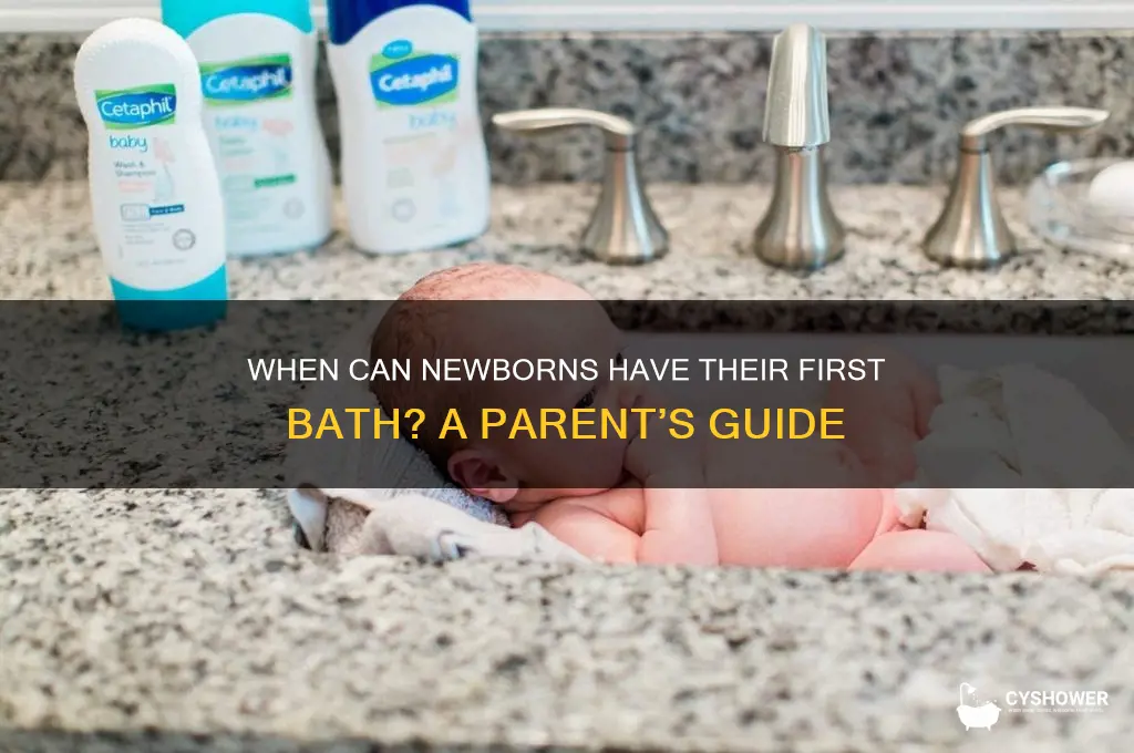 how soon can you shower a newborn