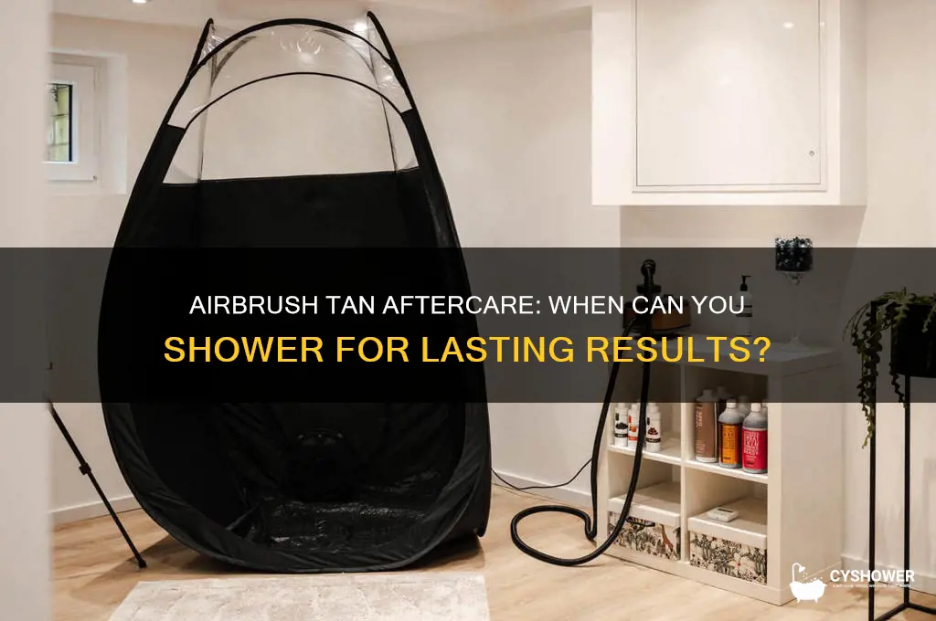 how soon can you shower after airbrush tan