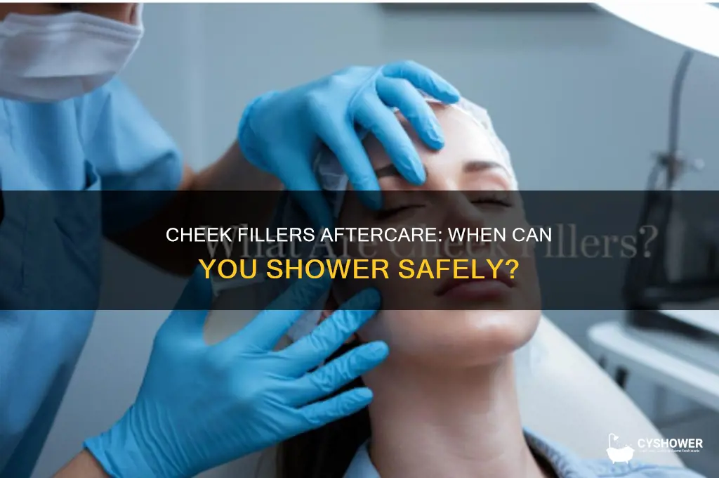 how soon can you shower after cheek fillers