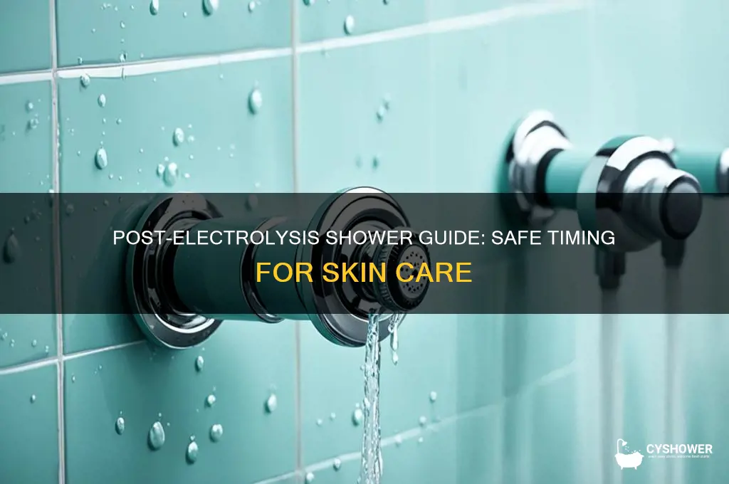 how soon can you shower after electrolysis