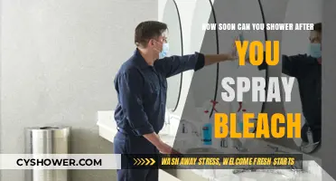 Bleach and Showers: Safe Waiting Time After Spraying Bleach