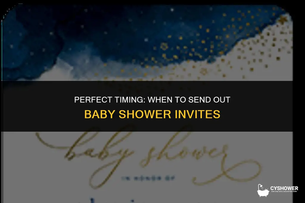 how soon do you invite people to a baby shower