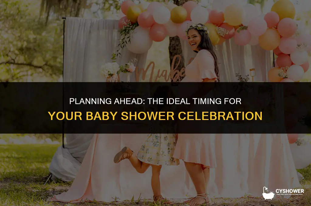 how soon is too early for baby shower