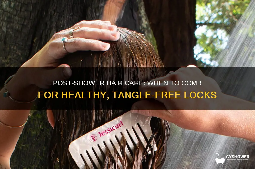 how soon should you comb your hair after shower