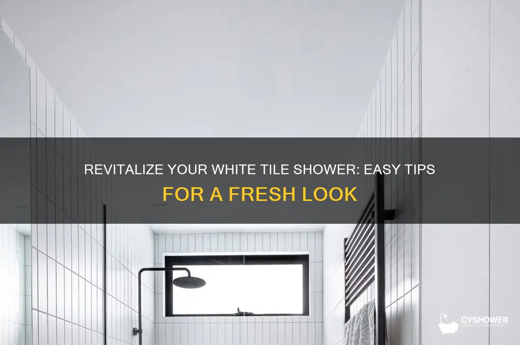 how spruce up white tile shower
